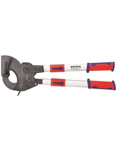 Cortacables (tipo carraca) con mangos telescópicos con fundas multicomponentes 630 mm KNIPEX 95 32 060
