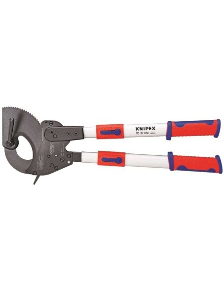 Cortacables (tipo carraca) con mangos telescópicos con fundas multicomponentes 630 mm KNIPEX 95 32 060