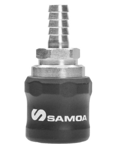 ENCHUFE RÁPIDO DE SEGURIDAD PARA AIRE Ø 1/4, ESPIGA A MANGUERA DE 8 MM
