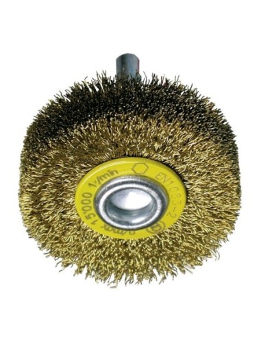 Cepillos circulares alambre ondulado - Vástago 6mm (Amoladora recta altas revoluciones)