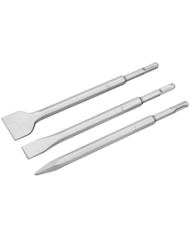 DT60330-QZ - Juego SDS-Plus: Puntero 250mm + Cincel plano 20x250mm +Cincel plano 40x250mm
