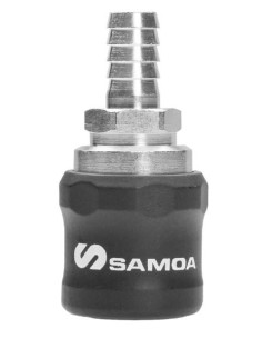 ENCHUFE RÁPIDO DE SEGURIDAD PARA AIRE Ø 1/4, ESPIGA A MANGUERA DE 10 MM