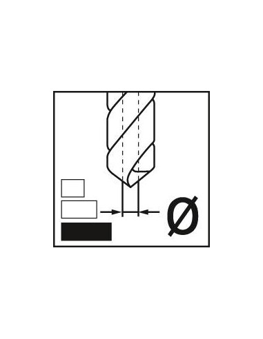 Broca espiral DIN338 HSSEtipo TF 8,50mm
