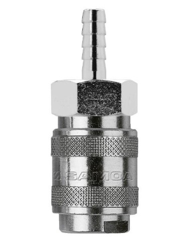 ENCHUFE RÁPIDO ESTÁNDAR PARA AIRE Ø 1/4, ESPIGA A MANGUERA DE 6 MM