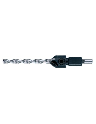DT7607-XJ - Broca piloto y avellanador de 4 cortes de 6mm - sistema FLIP & DRIVE N 12