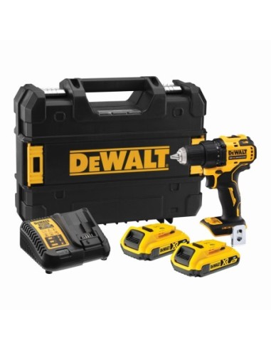 DCD708D2T-QW - Taladro Atornillador sin escobillas 18V con 2 baterías Li-Ion 2,0Ah