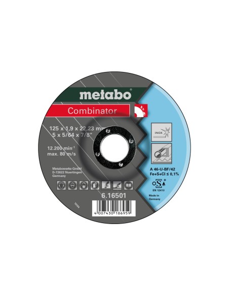 Combinator 125x1,9x22,23 Inox, TF 42 (616501000)