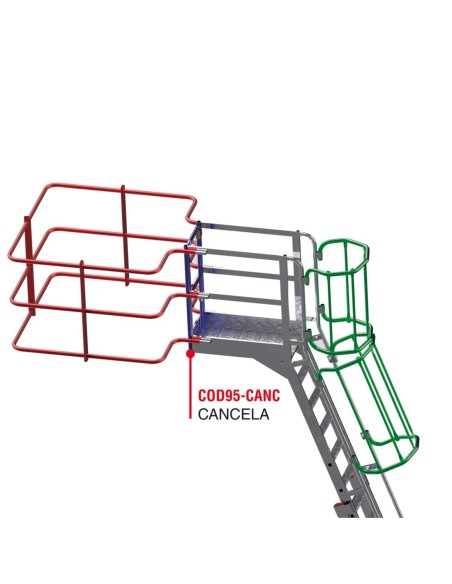 COD95-CANC | Cancela de seguridad para escalera acceso a camiones