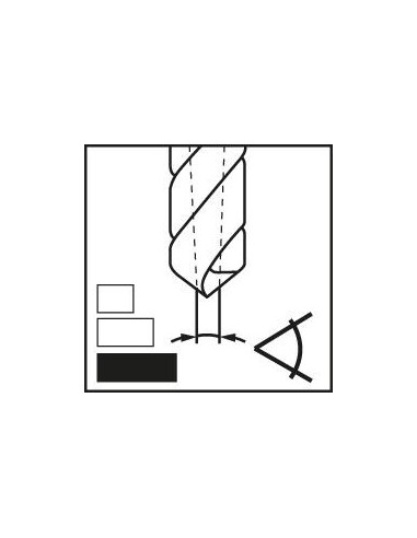 Broca espiral DIN338 HSS bronce forma C 7,50mm FORTIS