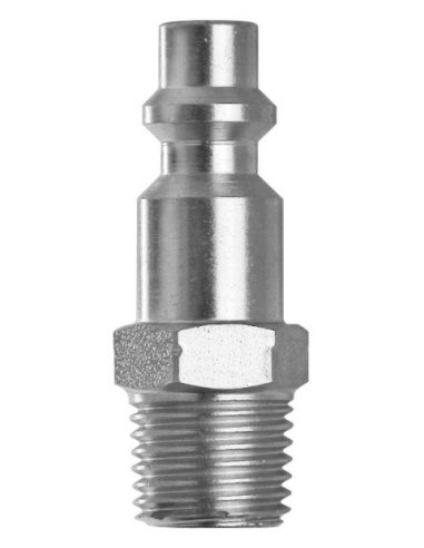CONECTOR RÁPIDO PARA AIRE Ø 1/4, PERFIL ISO 6150 B12, MACHO A 1/4 BSPT
