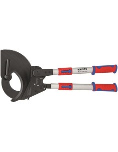 Cortacables (tipo carraca) con mangos telescópicos con fundas multicomponentes 680 mm KNIPEX 95 32 100