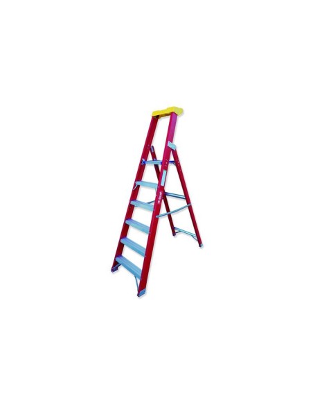 ESCALERA PROFESIONAL CON ARCO DE SEGURIDAD Serie T-MAX | 74-183/06 T-MAX 6x1