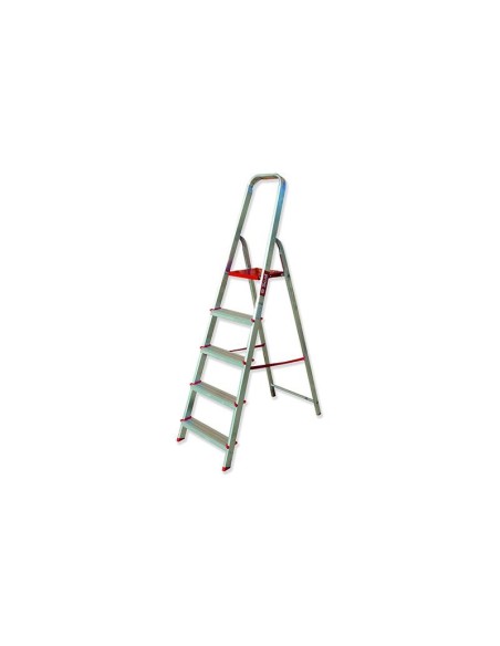 ESCALERA TIJERA DOMESTICA CON ARCO DE SEGURIDAD Serie T-DOM | 74-167 T-DOM-7x1*
