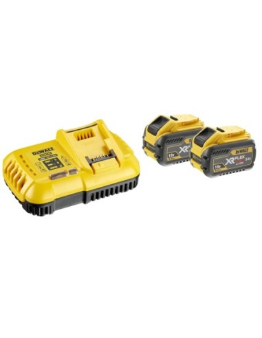 DCB118X2-QW - KIT 2 BATERÍAS CARRIL XR FLEXVOLT 54V/18V LI-ION 9AH Y CARGADOR XR FLEXVOLT