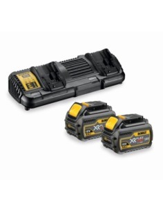 DCB132T2-QW - 18/54V XR FLEXVOLT 6AH BATTERY X 2 AND DUAL CHARGER STARTER KIT