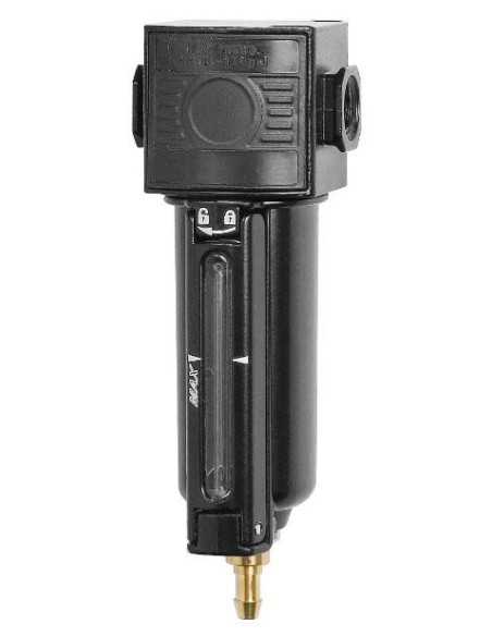 TRATAMIENTO DE AIRE, FILTRO, 1/4 BSP (HH) CON ADAPTADORES DE 1/2 BSP (M) Y 3/8 BSP (H)