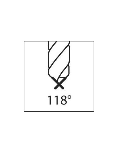 Broca espiral DIN338 HSS rectificado tipo RN 1,2mmFORTIS
