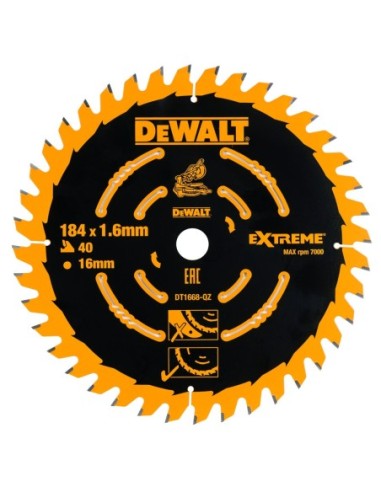 DT1668-QZ - Hoja para Sierra Circular Estacionaria 184 x 16 x 40T