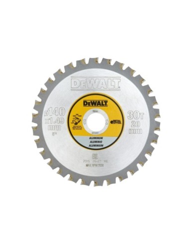 DT1910-QZ - Hoja para sierra circular sin cable 140x20mm 30D para Aluminio