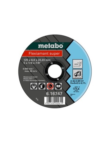 Flexiamant super 125x6,0x22,23 Inox, SF 27 (616747000)