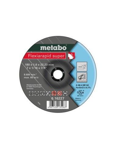 Flexiarapid super 180x1,6x22,23 Inox, TF 42 (616227000)