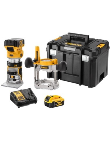 DCW604P2-QW - Fresadora Combo sin escobillas XR 18V Li-Ion 5,0Ah