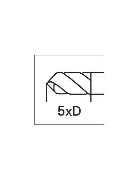 Broca espiral DIN345 HSS rectificada tipo N vástago CM 13,25mm GÜHRING
