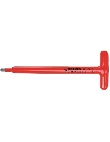 Destornillador para tornillos de hexágono interior con mango en forma de T 250 mm KNIPEX 98 15 05