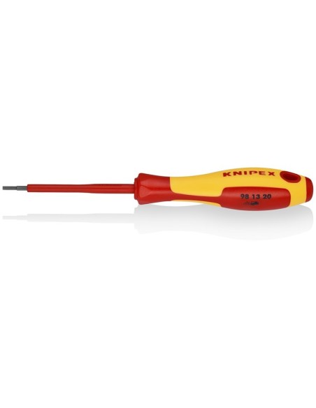 Destornillador para tornillos de hexágono interior mango aislante en dos componentes, según norma VDE bruñido 175 mm KNIPEX 98