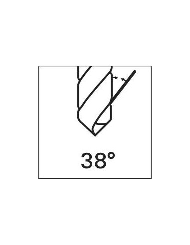 Broca espiral DIN345 HSSCo5 rectificada tipo INOX vástago CM 11,2mm GÜHRING