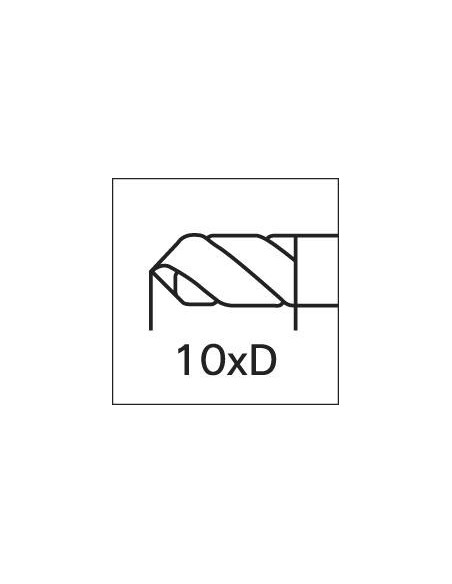 Broca espiral DIN340 HSSErectificada tipo TF 5,80mm