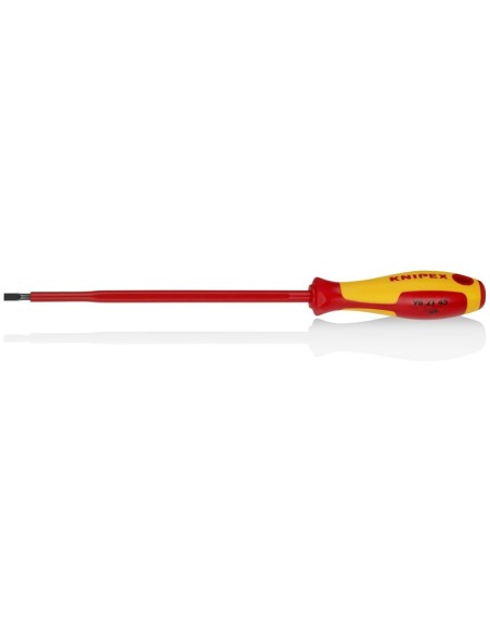 Destornilladores para tornillos planos mango aislante en dos componentes, según norma VDE bruñido 287 mm KNIPEX 98 21 45