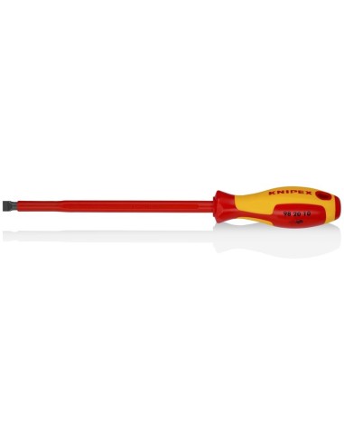 Destornilladores para tornillos planos mango aislante en dos componentes, según norma VDE bruñido 320 mm KNIPEX 98 20 10