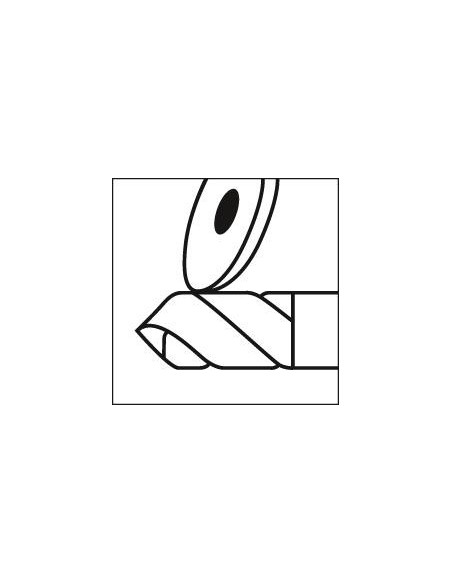 Broca espiral DIN341 HSS rectificada tipo N vástago CM 17,50mm