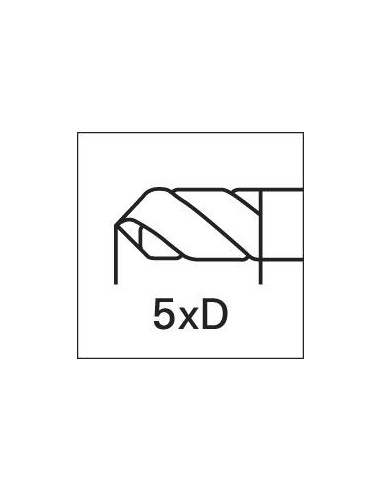 Broca espiral DIN345 HSSCo5 rectificada tipo INOX vástago CM 15,0mm GÜHRING