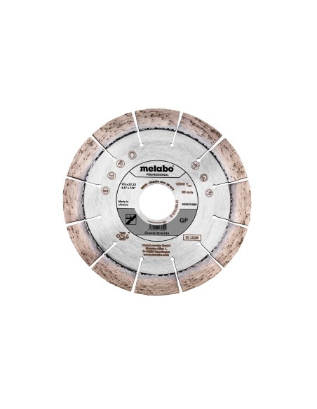 Disco de cortar de diamante 115x22,23mm, GP, Granit professional (628575000)
