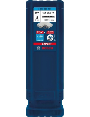 Broca percut. SDS-plus 7x8x150x215mm 30St EXPERT Bosch