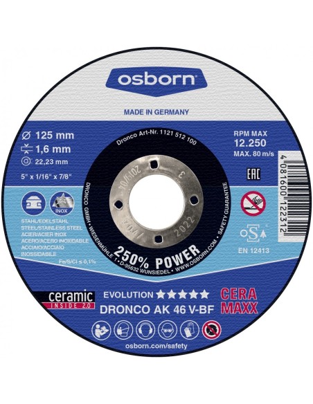 Disco de corte ultra rápido AK 46 V Evolution CERAMAXX