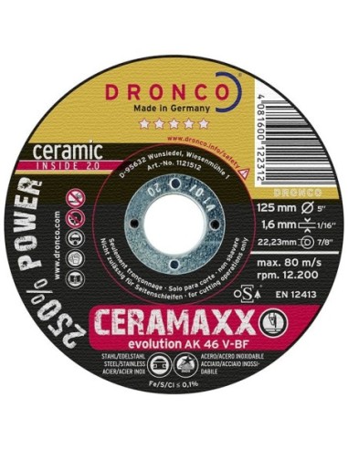 Disco de corte ultra rápido AK 46 V Evolution CERAMAXX