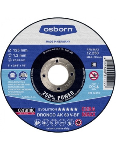 Disco de corte ultra rápido AK 60 V Evolution CERAMAXX