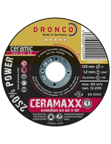 Disco de corte ultra rápido AK 60 V Evolution CERAMAXX