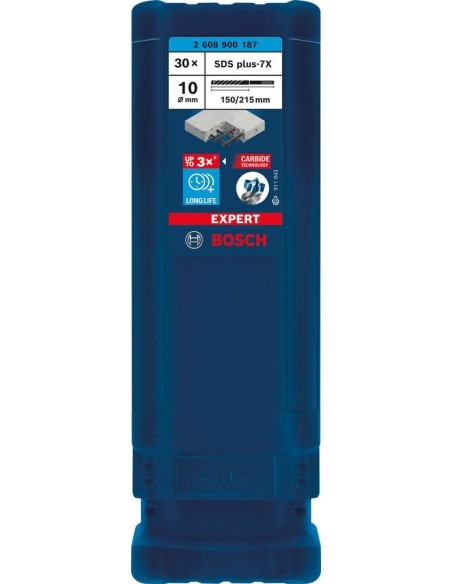 Broca percut. SDS-plus 7x10x150x215mm 30St EXPERT Bosch