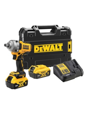 DCF891P2T-QW Llave Impacto sin escobillas XR 18V Li-Ion 5Ah 1/2 Par Medio con anillo de retención