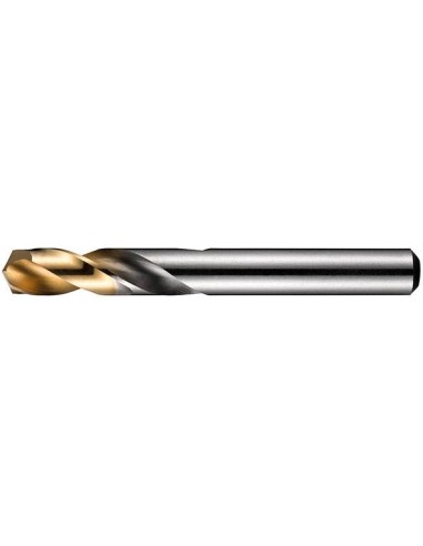 Broca corta HSS DIN1897N 12,2mm 135G tipo N 2,5xD A02212.2 TiN pnta Dormer