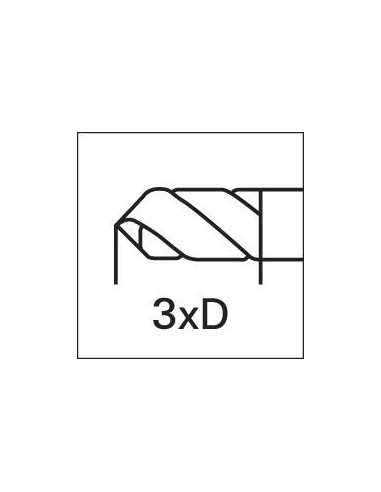 Broca corta DIN1897 HSS tipo N 3,40mm GÜHRING