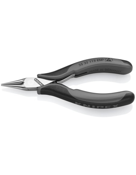 Alicate de montaje para electrónica ESD con fundas multicomponentes 115 mm KNIPEX 35 32 115 ESD