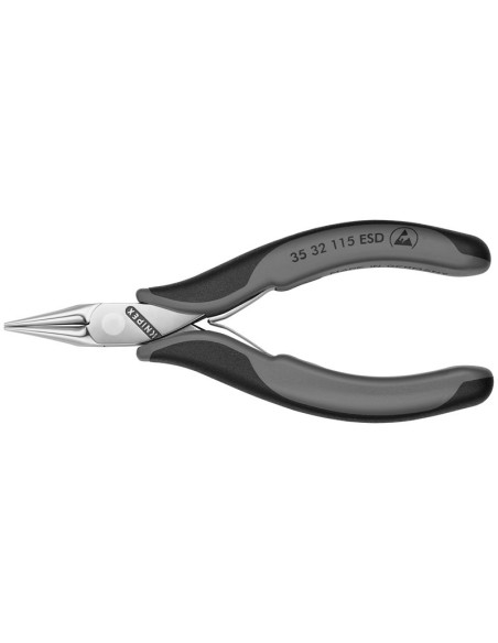 Alicate de montaje para electrónica ESD con fundas multicomponentes 115 mm KNIPEX 35 32 115 ESD