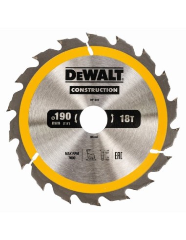 DT1943-QZ - Hoja para construcción 190x30mm 18T (AC)