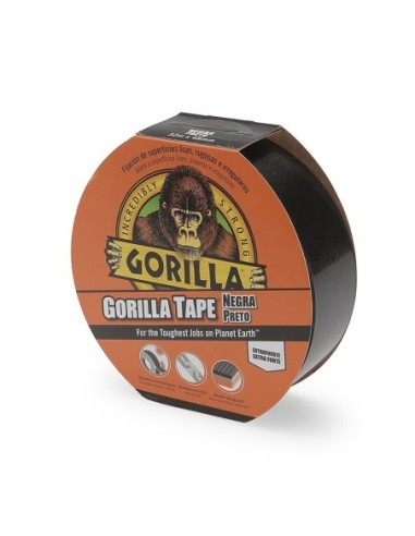 CINTA AMERICANA REFORZADA GORILLA TAPE NEGRA 11M X 48MM