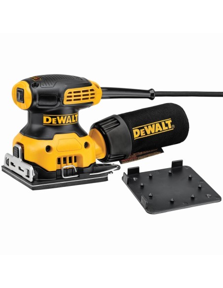 DWE6411Z-IT - Lijadora Orbital 230W - 1/4 hoja con acoplamiento para persianas de madera